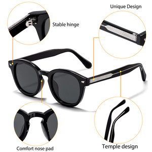 Lunettes de soleil polarisées UV400 pour hommes Fashion HBK <span class=keywords><strong>Concept</strong></span> K40474, monture intégrale TR-90 de haute qualité, design carré vintage, idéales pour les voyages et les fêtes - Product Image 3