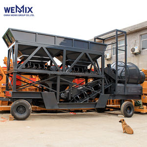 YHZM1000 Planta dosificadora de hormigón móvil Mezclador de tambor Tipo de tambor Planta mezcladora móvil - Product Image 1