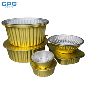 Conteneur alimentaire en aluminium résistant à la chaleur pour avion, 520 ml, conteneur en aluminium pour repas en vol - Product Image 1