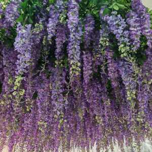 Guirnalda de Flores Artificiales de Wisteria Realistas de Primera Calidad, Elegante Guirnalda Artificial para Decoración de Interiores de Casa o Villa - Product Image 3