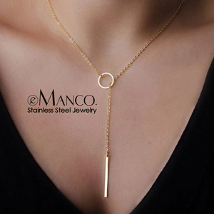 EManco Corea del Sur - Cadena de Acero Inoxidable para Clavícula, Collar Corto Geométrico Redondo, <span class=keywords><strong>Accesorios</strong></span> al <span class=keywords><strong>por</strong></span> Mayor Transfronterizos - Product Image 5