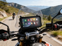 Navegador GPS para Motocicleta Personalizable de 6.25 Pulgadas, Conexión Inalámbrica CarPlay y Android Auto, Resistente al Agua IP67, Doble SIM, ODM/OEM