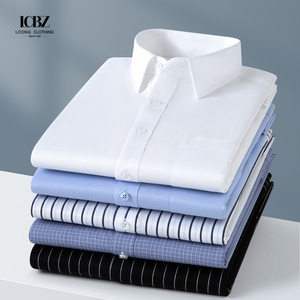 Polyester Spandex Herren Baumwolle Formale Weiße Französische Manschetten Button Down Volle Ärmel Kurze Lange Hemden Für Herren - Product Image 5