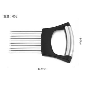 Soporte de cebolla para rebanar con tapa Herramienta auxiliar de rebanador de alimentos para fruta Limón y carne - Product Image 6