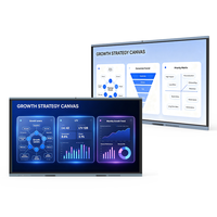 Tableau blanc interactif HUSHIDA OEM, écran tactile LCD 4K, tableau numérique interactif intelligent pour l'éducation, bureau/école/salle de classe