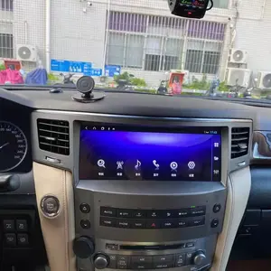 12.3 inç IPS Android 10.0 araba DVD navigasyon Lexus LX570 2007-2015 dahili carplay 4 + 64GB tutmak orijinal araba CD