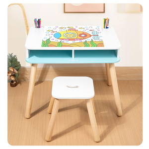 La sedia da tavolo da gioco in <span class=keywords><strong>legno</strong></span> per <span class=keywords><strong>bambini</strong></span> a doppia faccia con sicurezza di stoccaggio è garantita lo spazio per <span class=keywords><strong>bambini</strong></span> - Product Image 4