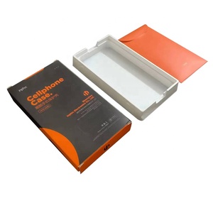 Customize Plain Paper Box with White Blister Tray Packaging for Mobile Cellphone Case and Screen <strong>Tempered</strong> <strong>Glass</strong> Protector - Product Image 1