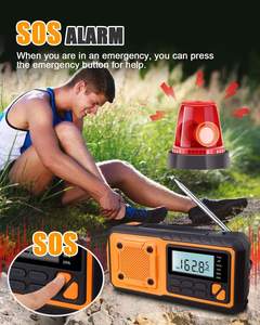 Radio de Emergencia NOAA SY-376, 4000mAh, Multifuncional, Solar, Manivela, Alerta Meteorológica SOS, Radio Portátil de Supervivencia - Product Image 4