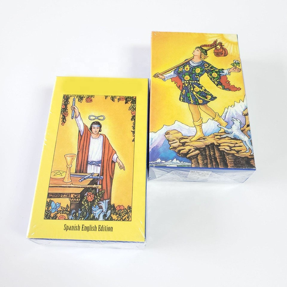 Дешевая цена на заказ размер оригинальная голографическая креативная гадания Таро карта