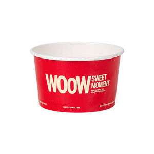 Bol en papier <span class=keywords><strong>pour</strong></span> crème glacée, taille personnalisée, idéal <span class=keywords><strong>pour</strong></span> la crème glacée, les smoothies, le yogourt frit et plus encore - Product Image 3