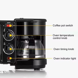 Machine à petit-déjeuner multifonctionnelle OEM 9L 3-en-1 pour la maison : cuiseur à œufs, grille-pain, four à pizza, appareil à sandwichs. - Product Image 6