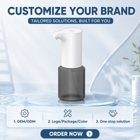 Dispensador de Jabón Líquido de Espuma Portátil OEM, Montado en Pared, Digital, Automático, Sin Contacto, para Lavandería, Hotel, Recargable, con Batería, Certificado CE