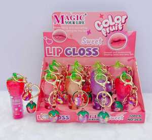 Al por mayor Novedad 2026 Brillo labial de uva con llavero de uva, Set de brillo labial mágico 2 en 1, Tinte labial de frutas, Maquillaje de uvas - Product Image 5