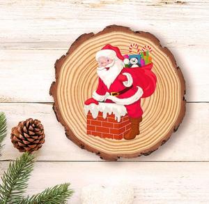 10 Miếng Gỗ Tự Nhiên Chưa Hoàn Thiện Đồ Trang Trí Bằng Gỗ Cho Đồ Thủ Công Giáng Sinh Đồ Trang Trí Đám Cưới Lát Gỗ - Product Image 6