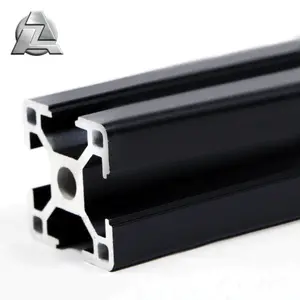 Linear guides rail 30 series v t slot 3030 black aluminium 30x30 mm tslot profiles product extrusion section