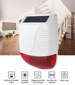 Ev güvenlik kablosuz Siren güneş enerjili açık <span class=keywords><strong>Alarm</strong></span> sireni anti-hırsızlık hırsız <span class=keywords><strong>alarm</strong></span>ı sistemi - Product Image 2