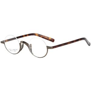 <span class=keywords><strong>Lennon</strong></span> – <span class=keywords><strong>lunettes</strong></span> <span class=keywords><strong>rondes</strong></span> en titane pour hommes et femmes, faites à la main, Super légères, petite monture rétro, haute myopie, demi-jante - Product Image 5
