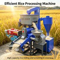 Décortiqueuse de riz combinée à faible taux de bris de riz, avec éliminateur de pierres et tamis vibrant, pour usage agricole et commercial