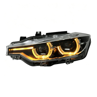 Pièce auto SJC pour BMW Série 3 F30 F35 2013-2018, projecteurs laser V3 tricolores jaune blanc ambre, phares LED