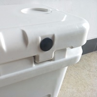 Vente en gros 20L 50L 75L 110L Boîte isotherme en plastique rotomoulé pour transport à la main Refroidisseur rotomoulé de pêche