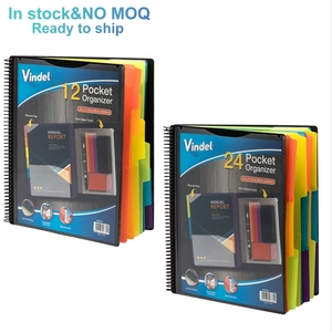 12/24 túi thư Kích thước xoắn ốc máy tính xách tay tổ chức PP thư mục dự án đa chủ đề cho quản lý nhiều tập tin không có moq tàu sẵn sàng - Product Image 1