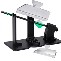 Pince de pose d'ailes de flèche réglable en aluminium HT avec outil de réglage hélicoïdal droit pour le tir à l'arc, la chasse et le tir sur cible