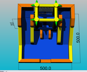 Bãi Biển <span class=keywords><strong>Inflatable</strong></span> <span class=keywords><strong>Dubai</strong></span> Trượt Nước <span class=keywords><strong>Inflatable</strong></span> Màu Hồng Trượt - Product Image 3