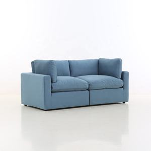 Personnalisation liquide répulsif résistant aux taches anti-déversement blanc tissu adapté aux animaux de compagnie en forme de L <span class=keywords><strong>2</strong></span> places canapé canapé modulaire sectionnel - Product Image 5