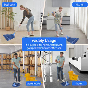 MSJ <span class=keywords><strong>Commercial</strong></span> Heavy Duty Kentucky <span class=keywords><strong>Mop</strong></span> Loop End com haste removível de aço inoxidável para limpeza eficiente do piso - Product Image 6