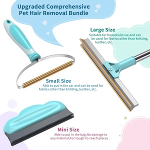 Household <strong>Cleaning</strong> <strong>Tools</strong> for Dog Cat <strong>Carpet</strong> Rake Adjustable Long Handle Hair Broom Reusable Lint Remover Pet Hair Remover Set - Product Image 3
