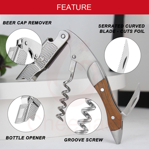 Quà Tặng Ngày Halloween Đồ Mở Nút Chai Rượu Bằng Gỗ Gụ Đa Năng Đồ Mở Nút Chai Rượu Chuyên Nghiệp Cho Nhân Viên Phục Vụ - Product Image 3