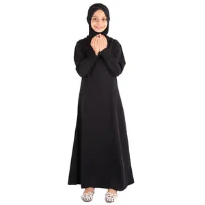 Dress Maxi Anak Perempuan, Gaun Doa Muslim Buatan Kustom Mode