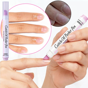 Huile à cuticules 2-en-1 à marque privée, formule vitamine E hydratante et nourrissante, stylo applicateur, exfolie en douceur les peaux mortes, élimine les peaux mortes des ongles. - Product Image 1