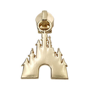 Pull à fermeture éclair en métal château personnalisé #5 extracteur <span class=keywords><strong>de</strong></span> fermeture éclair pour sac en nylon tête coulissante à fermeture éclair arc-en-ciel pour vêtements - Product Image 3