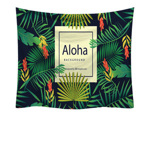 Tapiz de Pared de Poliéster con Estampado Floral Tropical, Lavable a Máquina, Decoración de Pared, Arte de Pared, Venta al por Mayor, Lavado a Mano 2 - Product Image 6