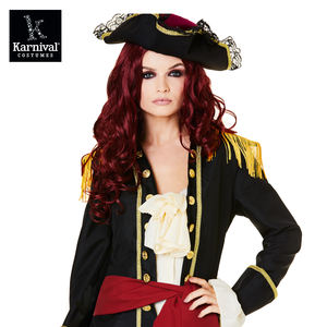 Costume de capitaine pirate femme ODM vente entière pour Halloween et événements de fête à thème ensemble complet pour jeu de rôle - Product Image 5