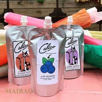 Doypack de jus debout réutilisable emballage de liquide personnalisé boisson en plastique biodégradable pochette à bec verseur pour jus de fruits