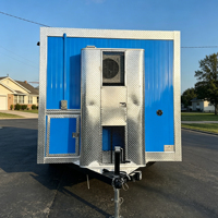 Kiosque alimentaire personnalisé et mobile, remorque et camion de restauration pour pizzas, glaces, café, tacos et fast-food