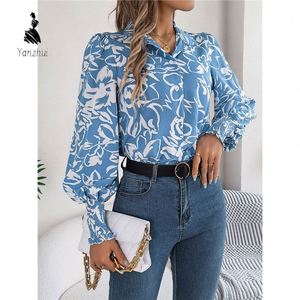 YZ 2026 İlkbahar Sonbahar Büyük Beden Kadın Düz Renk Takım Elbise Gömleği Yaka Detaylı Uzun Kollu Ofis Şık Bluz - Product Image 4