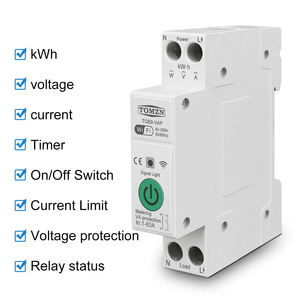 สวิตช์อัจฉริยะ TOMZN 63A 1P+N พร้อม WIFI วัดพลังงานไฟฟ้า ตรวจวัดค่ากิโลวัตต์ ควบคุมวงจรไฟฟ้า ตั้งเวลา ตั้งรีเลย์ MCB รองรับ TUYA smartlife - Product Image 4