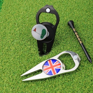 Gorra de golf con marcador de bola magnético, soporte para marcadores, herramienta de reparación de bolas, otros accesorios, logotipo personalizado de metal esmaltado y herramienta para reparar divots, juego de gorras de golf a granel - Product Image 4