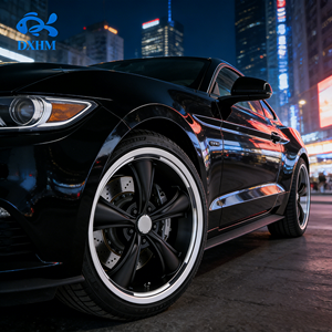 Juego de Llantas de Aleación Forjadas de 20, 21 y 22 Pulgadas, Color Negro Mate, <span class=keywords><strong>5</strong></span> Radios, 20x10J, 5x114.3, Borde Mecanizado, Diseño Cóncavo Profundo, para Autos Deportivos y Muscle Cars - Product Image 4