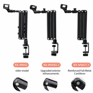 Bras de microphone OEM robuste avec gestion de câbles intégrée, bras articulé à 360° °   Support de microphone pour diffusion de podcasts – Vente en gros - Product Image 4
