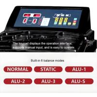 LAUNCH KWB-402 Équilibreuse de roues de voiture portable avec plage de jantes de 10 à 30 pouces et vitesse de 150 à 220 tr/min, compatibilité multi-pneus