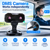Caméra DMS autonome avec haut-parleur intégré pour la surveillance de la fatigue du conducteur dans les autobus, les camions et les véhicules utilitaires