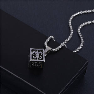 KOMI Mode Longue Chaîne En Acier Inoxydable Collier HIPHOP Feuille Croix Crâne Étoile Ange Pendentif Colliers pour Garçons Filles Punk Cadeaux - Product Image 3