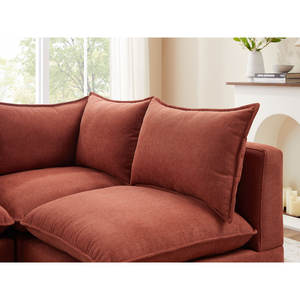 Chaise sectionnelle modulaire de meubles d'ensemble de sofa de salon de toux de velours de courbe pour la maison - Product Image 6