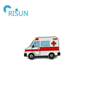Fabrication de métal émail personnalisé médecin infirmière épingle insigne hôpital Croix-Rouge <span class=keywords><strong>Ambulance</strong></span> épinglette <span class=keywords><strong>Ambulance</strong></span> paramédic camion épingle - Product Image 2