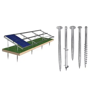 Anclaje Espiral para Montaje en Suelo de Paneles Solares Fotovoltaicos, Estructura de Acero, Pilar de Acero Q235 Galvanizado - Product Image 5